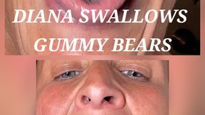 Diana Swallows Gummie Bears