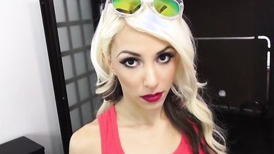 Adorable flat chested babe gets a dicking