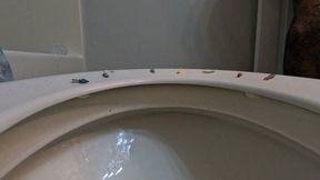 Tinies on Giantess Toilet 4K smaller