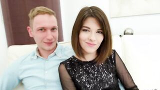 Petite Ex-Wife Sara Bell Impregnated by Black Bull While Lying