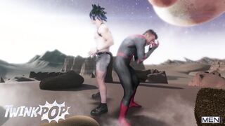 TWINKPOP - Costume play Aficionados Dante Colle, Theo Brady, Felix Fox & Nick LA Geyser Each Others Fuckholes