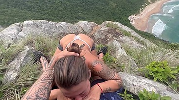 Quase fui pega pagando boquete com a vista mais bonita de Florianópolis