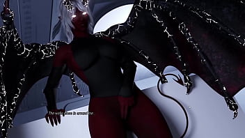 Hot Blonde Devil with Large Breasts Finger-fucks Tightly to Reach Orgasm&#x1F4A6; [Gaming]