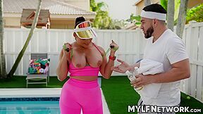 Sweaty Milf Bends Over To Have Her Big Ass Smashed Hard - Carmela Clutch