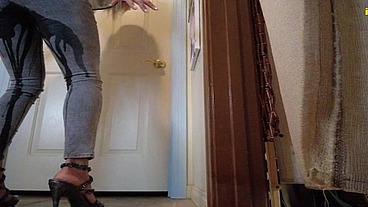 Bella Ink Wetting Tight Jeggings Jeans Pee