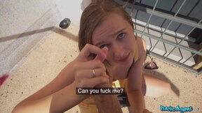 Tittyflashing on the Streets of Czechia - POV Agent