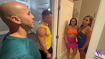 GIVING A STRAIGHT COUPLE THEIR FIRST BI COUPLE SWAP EXPERIENCE