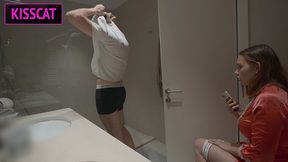 what happens when lust takes over? step mom and step son share bed, end in explosive climax