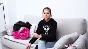 18 years old babe Vanesa Merino gets pounded by a grey-haired geezer's throbbing rod