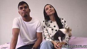 Latina Valerin Gets Her Chocolate Nipples Covered in Facials During Porno Casting