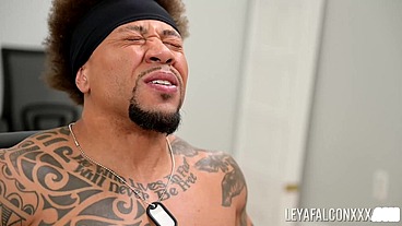 Busty Blonde Leya Falcon Gets Pounded By Mocha Hunk Eddie Jaye!