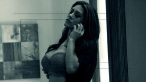 raylene is a busty latina in lingerie who gets laid and sprayed with cum