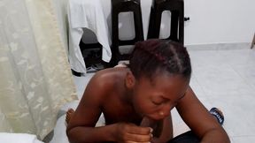 Black Girl Taking Control of Her Boyfriend Telling Him That Pulling Out His Big Cock Is Not Even an Option - Jhodez1