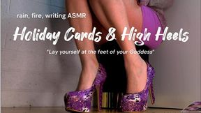 Kitty Babalon's Holiday Cards & High Heels ASMR HD | Dipping | Dangling | Arched Feet