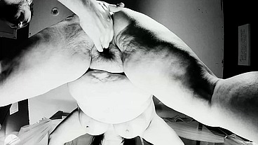 Four Fingers and a Wet Pussy (B&W)