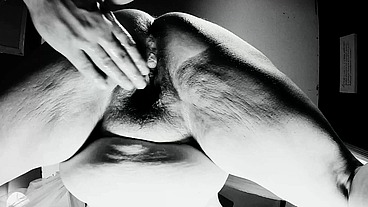 Four Fingers and a Wet Pussy (B&W)