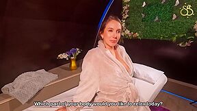 Scarlet Benz Gets Oiled Up Massage Inside And Out Until She Squirts
