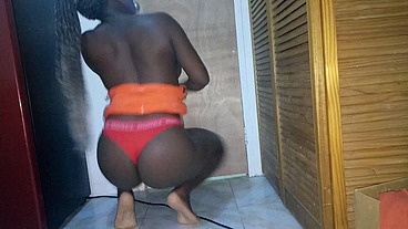 Hottest Black Bitch Booty Clapping Her Big Naughty Butt Sexy Ebony Teen Twerk That Fat Big Ass - Mastermeat1