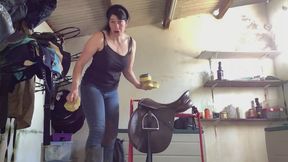 Cleaning My Saddle