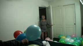 Fat Ass Granny Smoker Lets Her Step-Grandson Play With Her Balloons ( PART 1 )