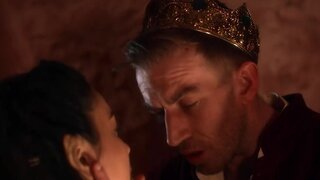 Exotic Asian girl fucks the king in a fantasy porn movie