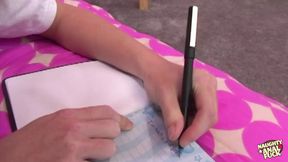 'Adorable cutie transforms into anal&#x1F44C; slut when mommy's away'