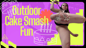 4K Ziva Fey - Outdoor Cake Smash Fun