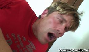 CHUBBY GRANNY MAID THREESOME