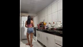 Sexy Brunette Cleaning the House and Farting in Every Room for You Part 2 By Pietra Hunter Amateur Camera By Pietra Hunter