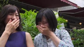 Explicit Japanese Age Gap Street Pickup with Embarrassing Public CFNM Display