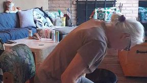 A Rose Gold Sandal Spanking