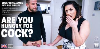 Josephine James enjoys a big hard viking cock before getting a facial