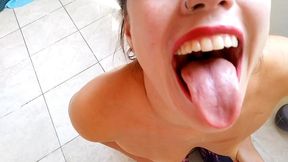 deep throat ,swallow gargle all massive cum for my stepdaddy -aprilbigass-