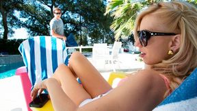 Beautiful blonde Lexi Belle impaled in the doggy style as she likes