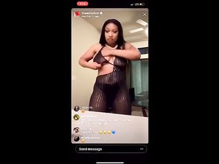 Megan Thee Stallion IG Live nip slip