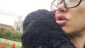 Horny&#x1F975; Lavinia Devours Huge Cocks Outdoors