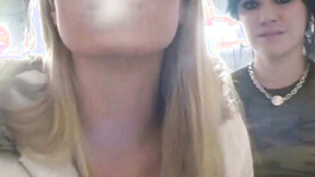 Sexy teen whore Andi smoking