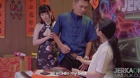 Chinese contests with the participation of two cute Japanese women, where the main prize is passionate sex.
