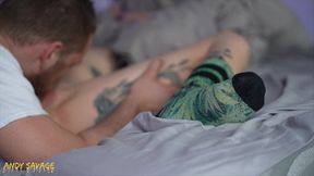 petite goth gets pussy eaten and rough sex