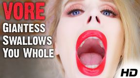 Vore Giantess POV Swallows and Eats You