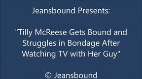 Tilly McReese Tied up by Her Guy While Watching TV - HD