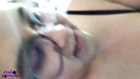 Her Face is Drenched in Hot Creamy Cum, Public Sex Sesh Unleashes Blown Kiss