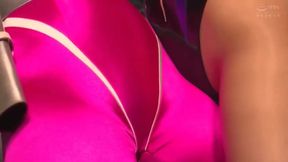 Leather-Clad Domme Spanks Brunette Asian Cosplayer in HD Lesbian Action