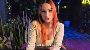 Colombian teen risks it all for public sex in a restaurant bathroom &#x2013; Abella Olsen