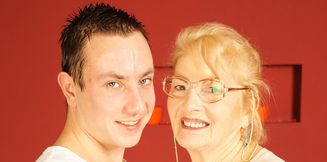 72 years old grandma making love with her Toyboy