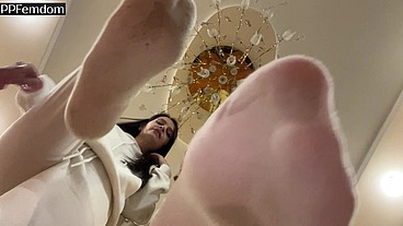 Double POV Spitting And Foot Domination In Socks With Two Smoking Mistresses Kira And Sofi
