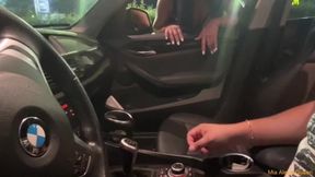 Street hooker meets him in the lot for rough sex