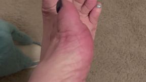 StepMom Faiths Blue Fuzzy Slippers
