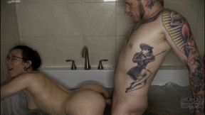 The Hotel Bathtub - Sinn Sage Wet Look Amateur Sex, Blowjob and Rimming HDWMV