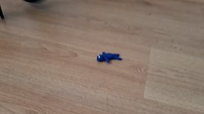 Kat Walks All Over This Poor Defenceless Little Man in her Sexy Stuart Weitzman Heels